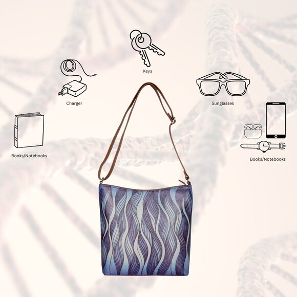 Printed Leather Crossbody Bag –Sling & Over the Shoulder Bag for Women-Daily Use - Picture 4 of 10